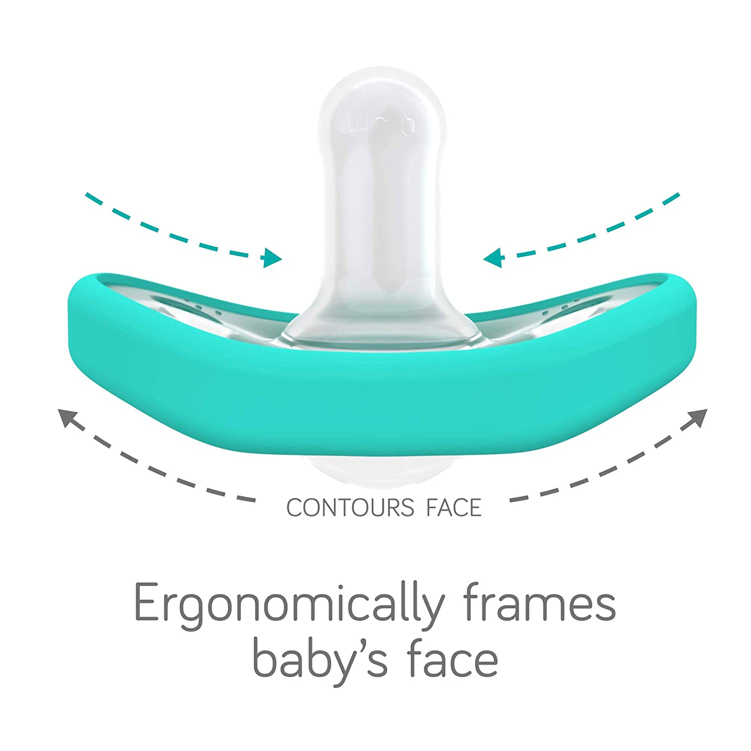 Nanobebe Baby Pacifiers 0-3 Month - Orthodontic, Curves Comfortably with Face Contour, Award Winning for Breastfeeding Babies, 100% Silicone - BPA Free. Perfect Baby Registry Gift 2pk,Grey - Image 7